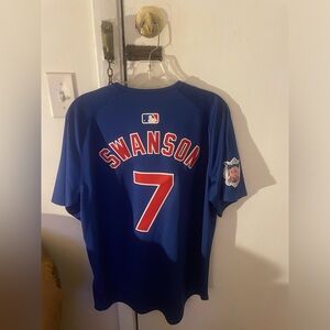 Dansby Swanson Chicago Cubs Nike men’s MLB vapor jersey M
